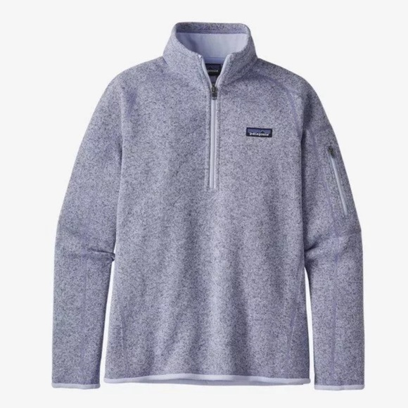 Patagonia Women’s Better Sweater 1/4 Zip Pullover Size S Lavender - Picture 1 of 11